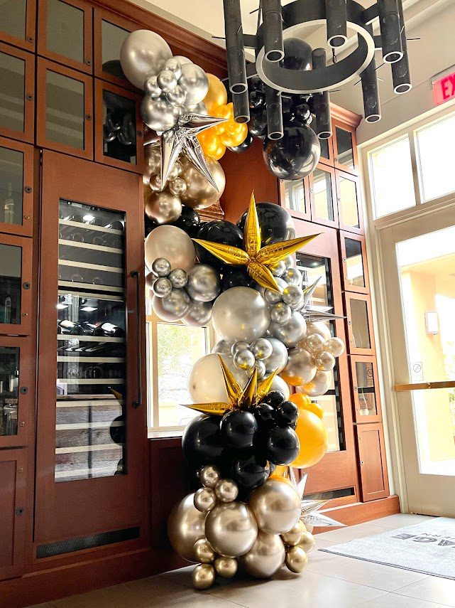 Balloon Bouquets stars and balloon decoration for party